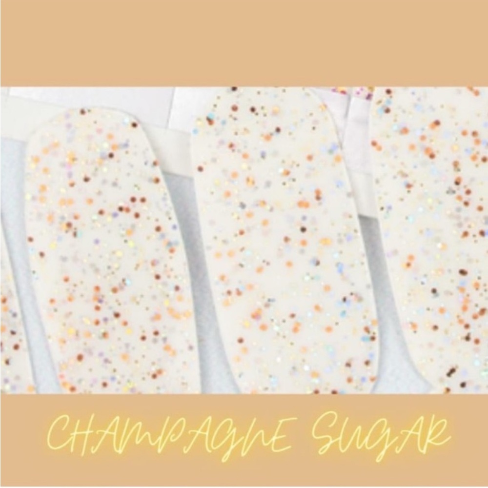 *Retired* Color Street: Champagne Sugar | Gold Silver Glitter Sparkle Overlay - Picture 6 of 10